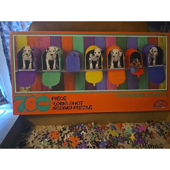 Vintage 1995 Postmaster Disaster Dalmatian 700 Piece Long Shot Jigsaw Puzzle - Picture 2 of 3